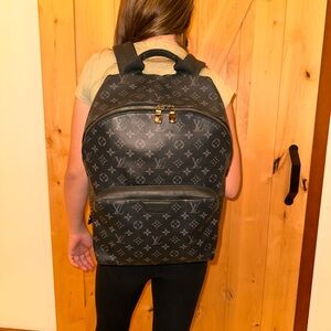 Authentic Louis Vuitton Luxury Black Monogram Backpack